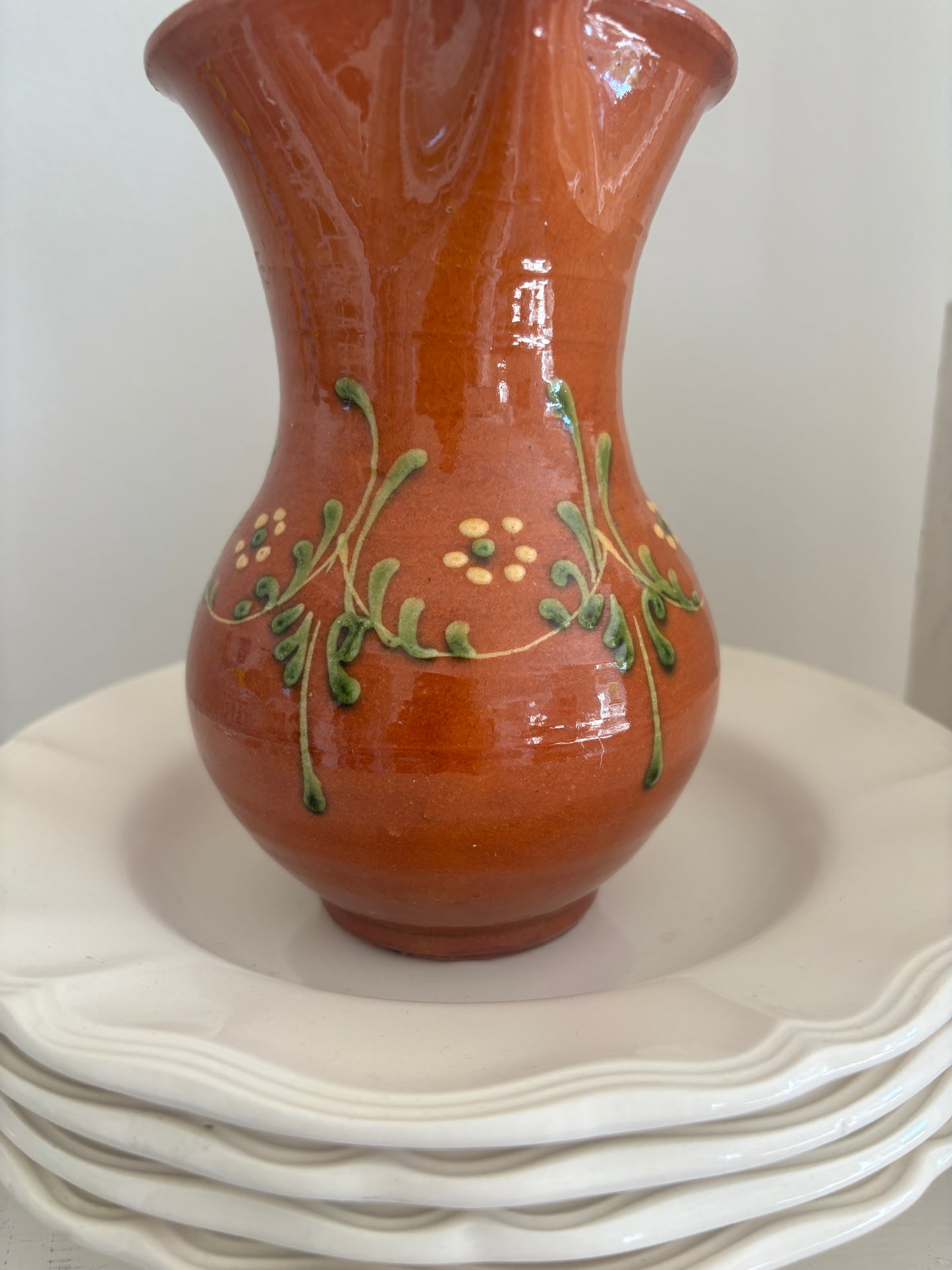 Keramik kande med blomster