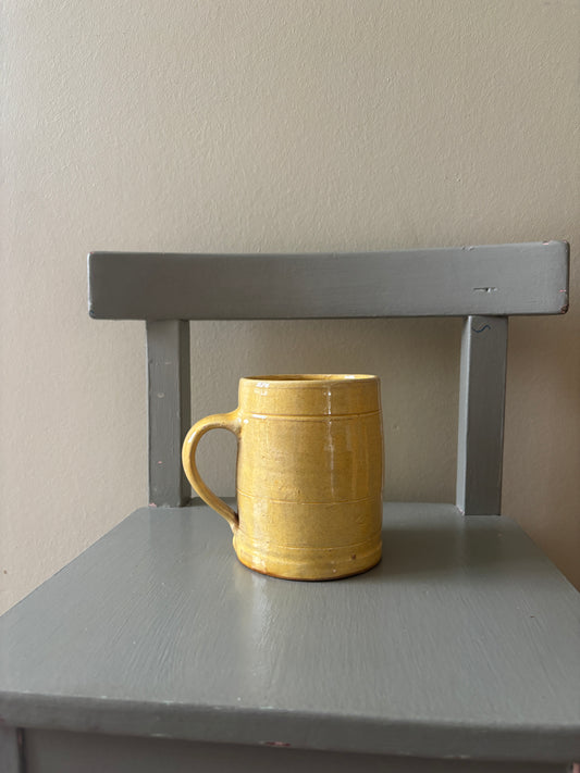 Smuk lys gul keramik krukke
