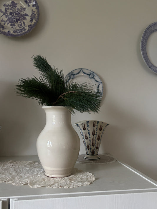 Smukkeste keramik vase, creme