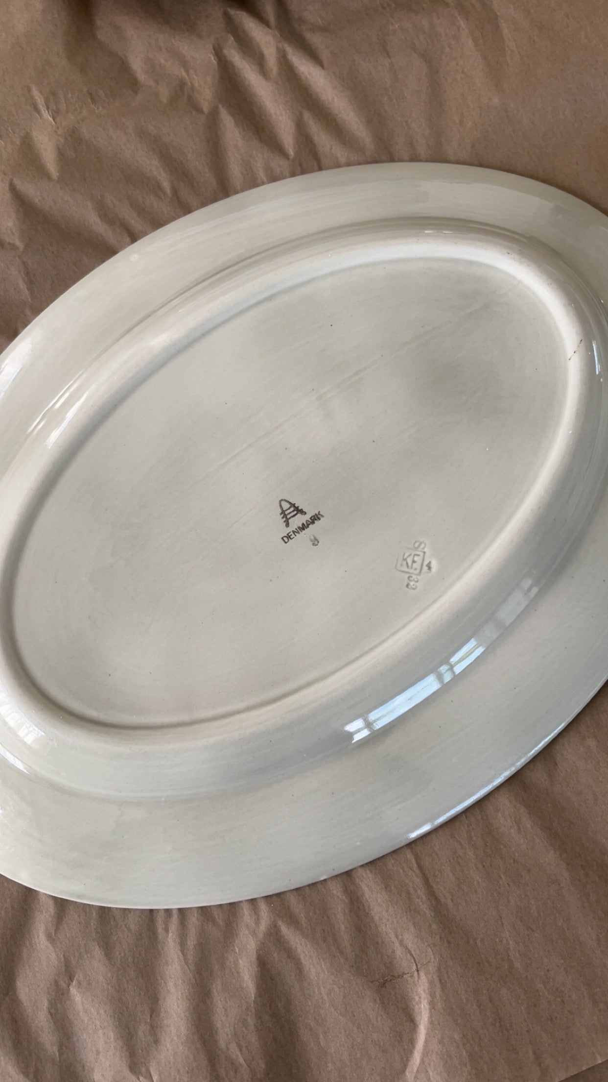 Aluminia fad, grå