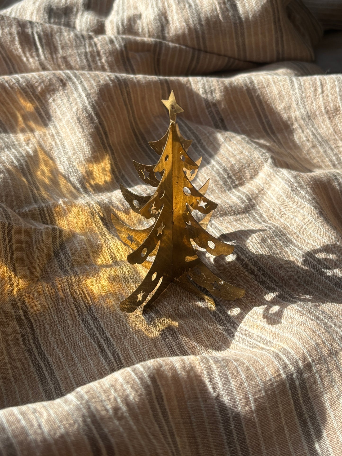 Lille messing juletræ