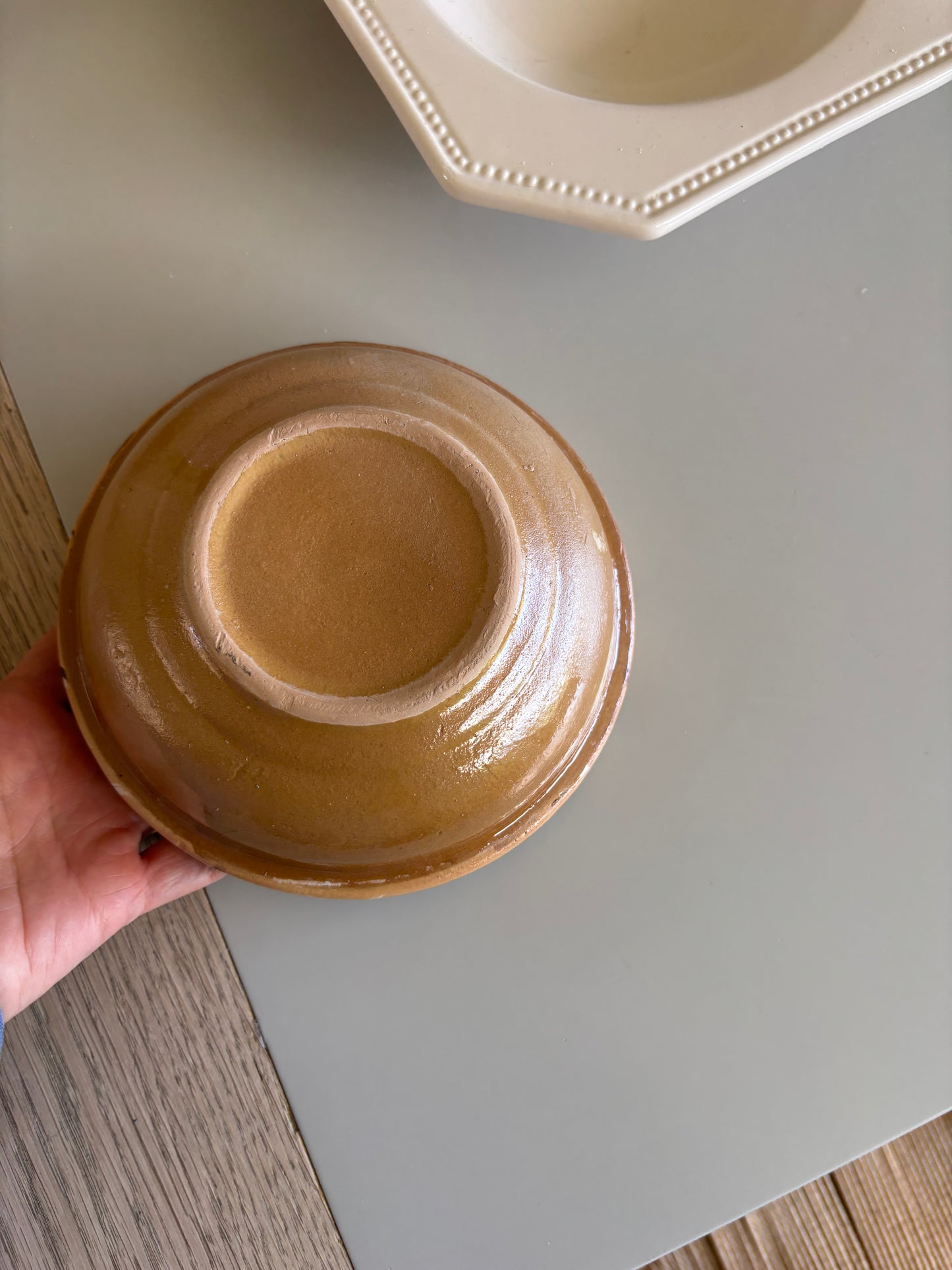 Keramik skål med smilt glasur
