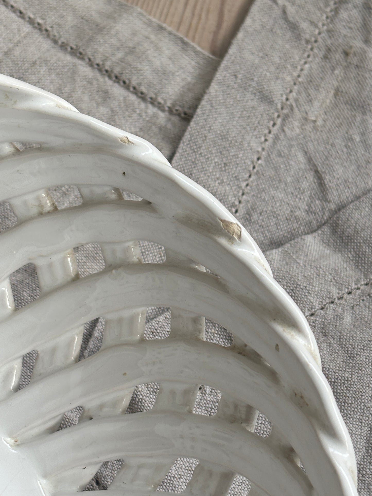 Flettet porcelæn skål