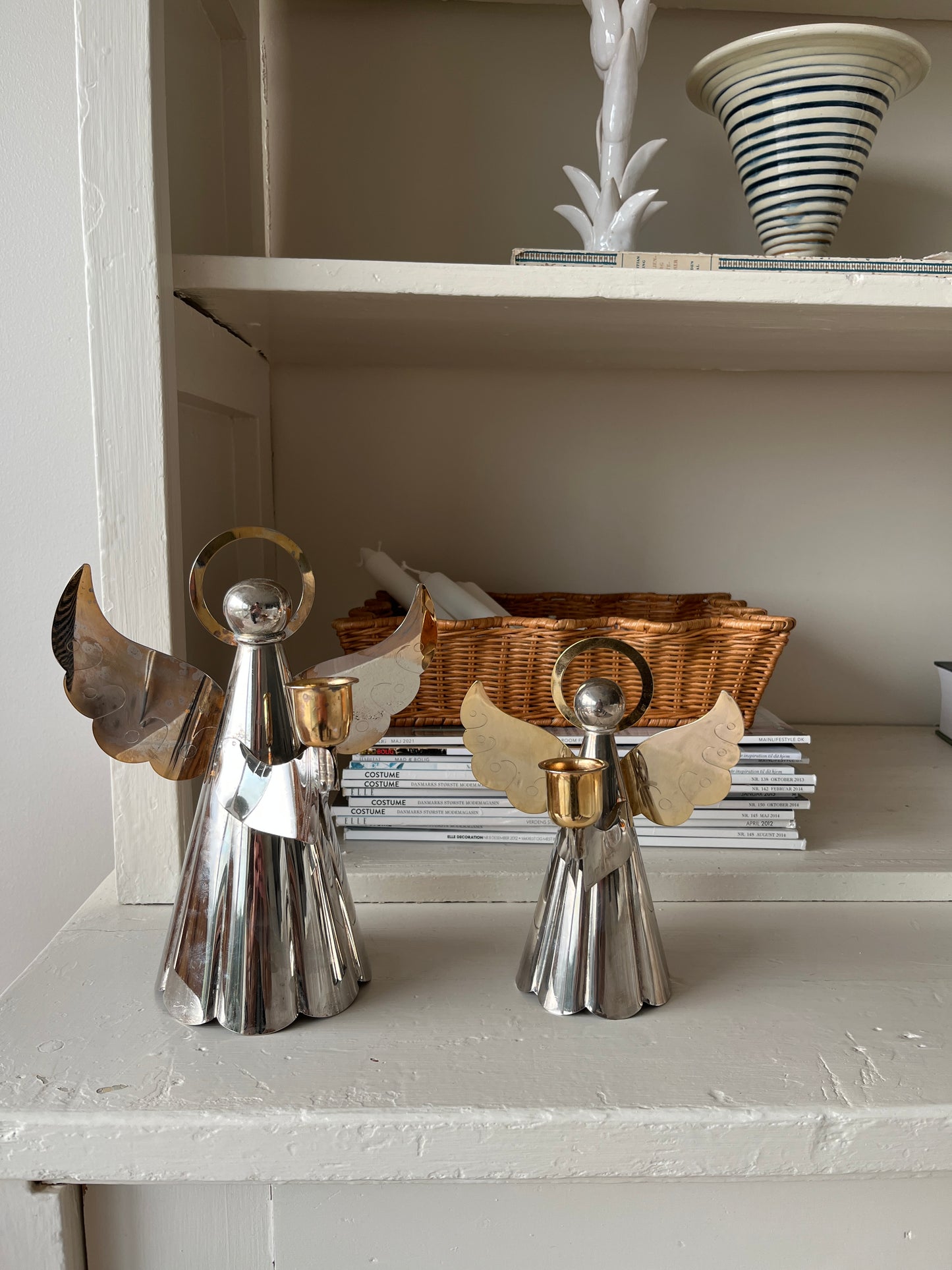 Juleengle lysestager