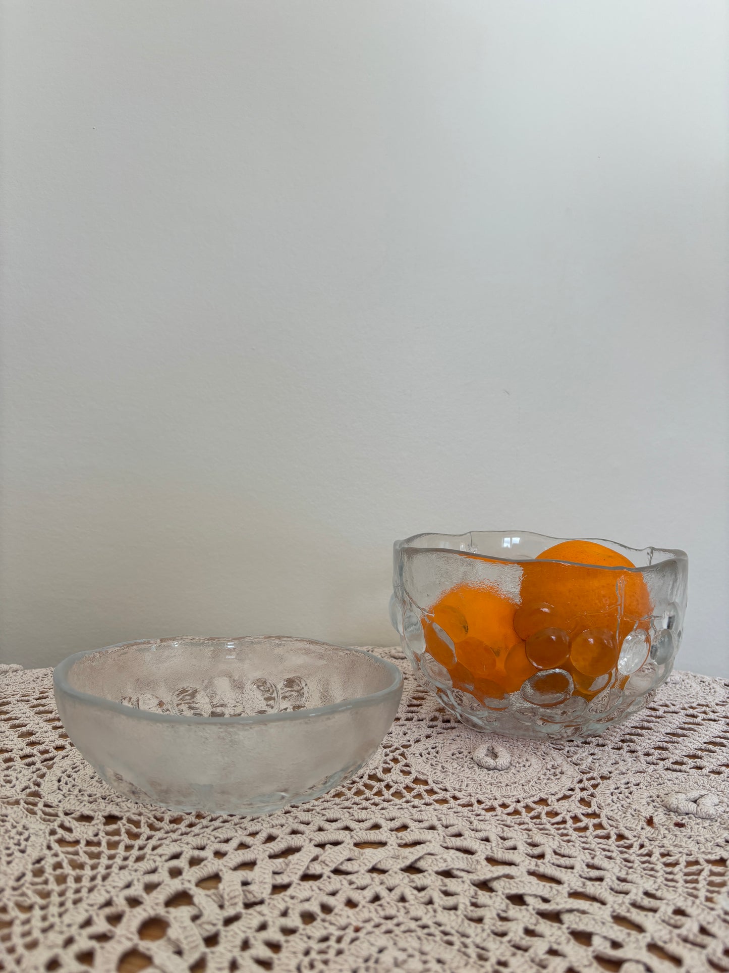 Skåle i tyk glas