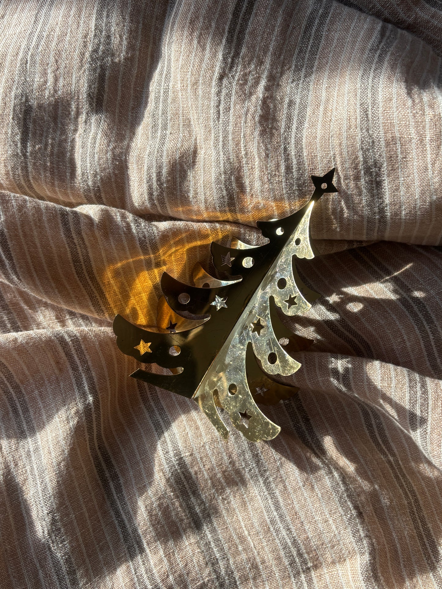 Lille messing juletræ