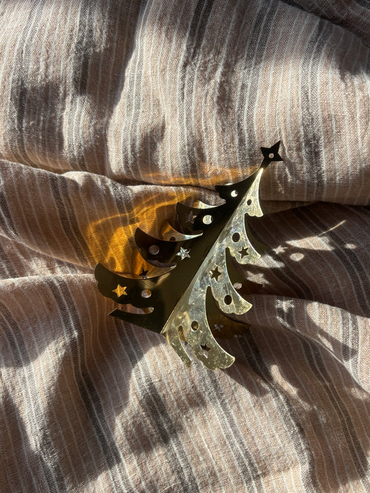 Lille messing juletræ