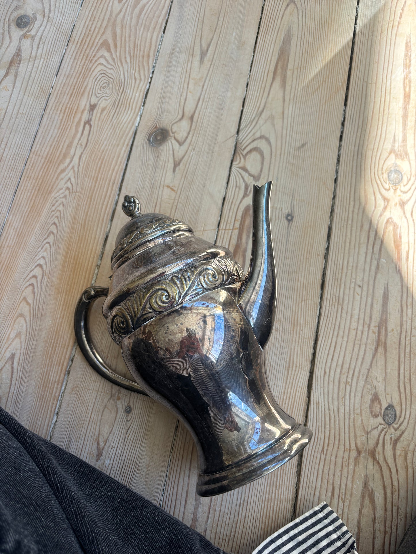 Vintage kande i pletsølv