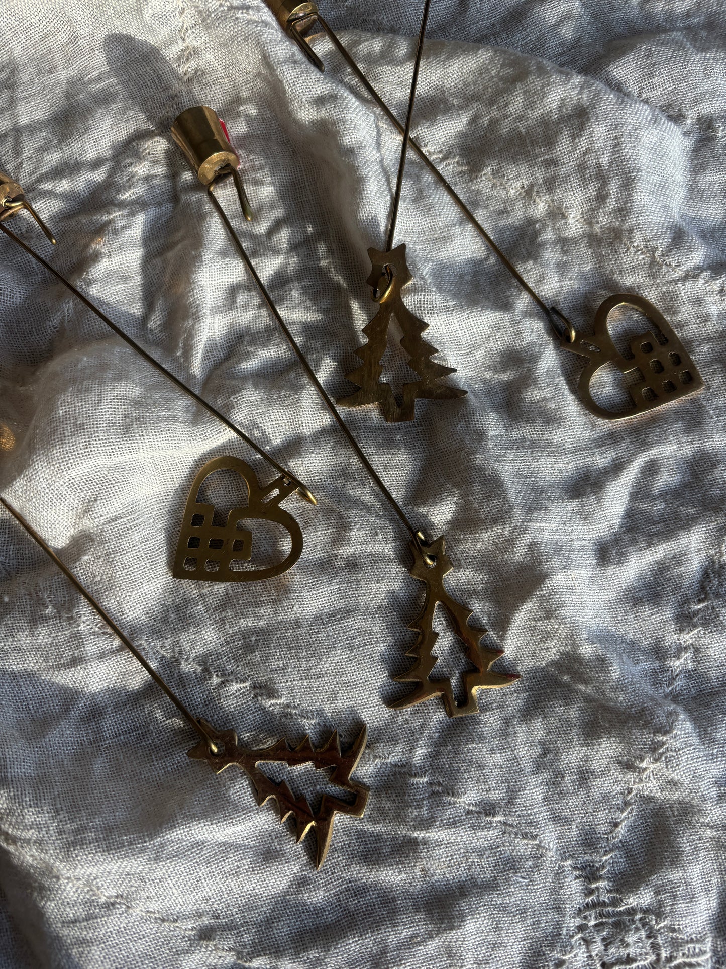 Juletræs ophæng i messing