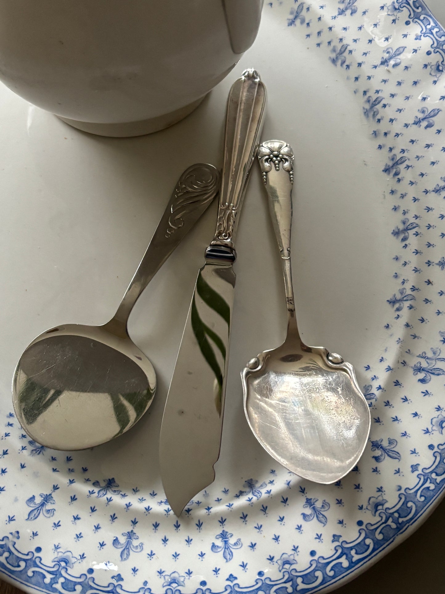 Kagekniv i pletsølv