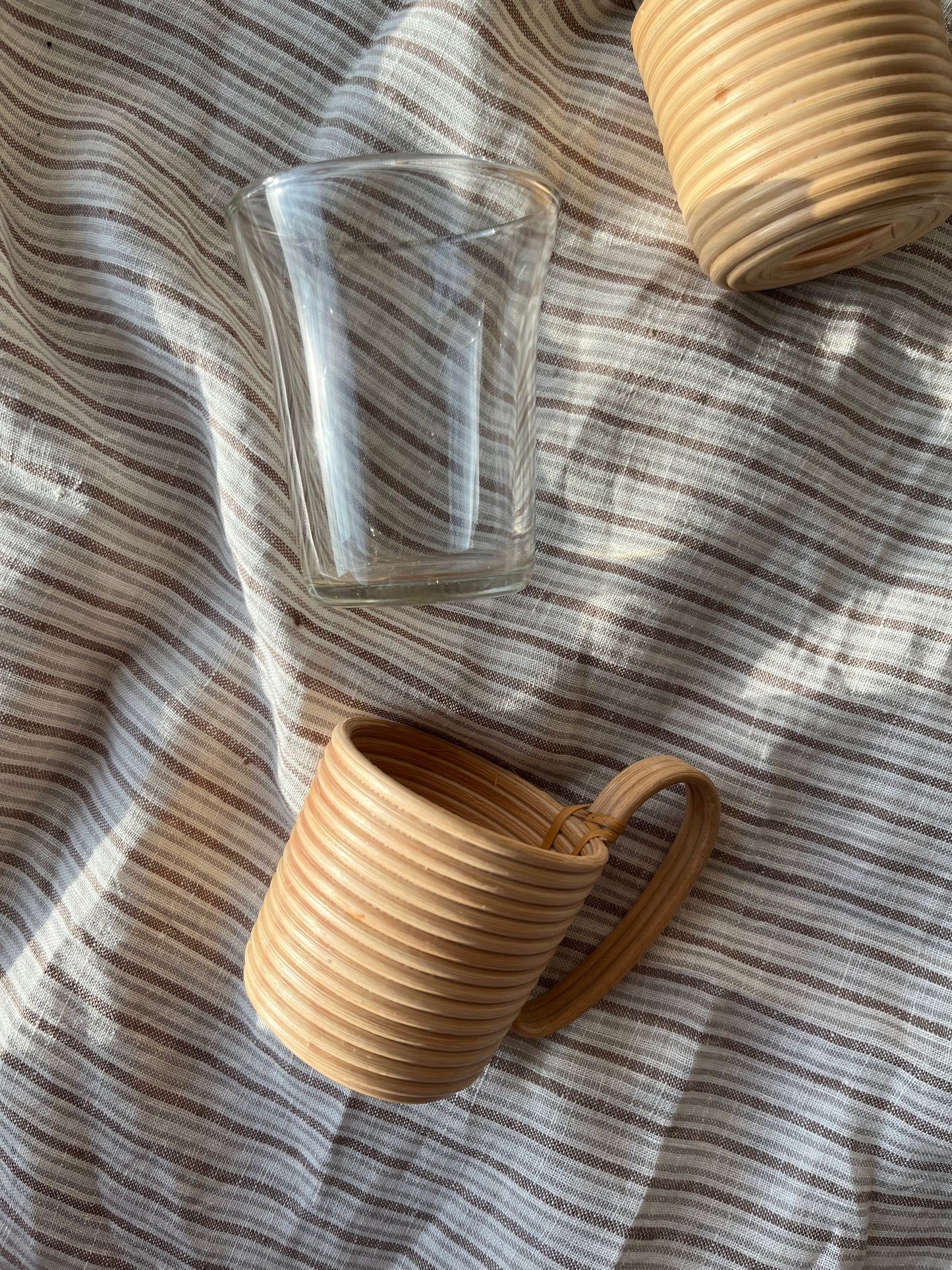 Franske glas med fletholder