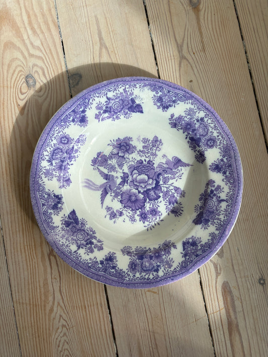Dyb Gustafsberg tallerken, lilla
