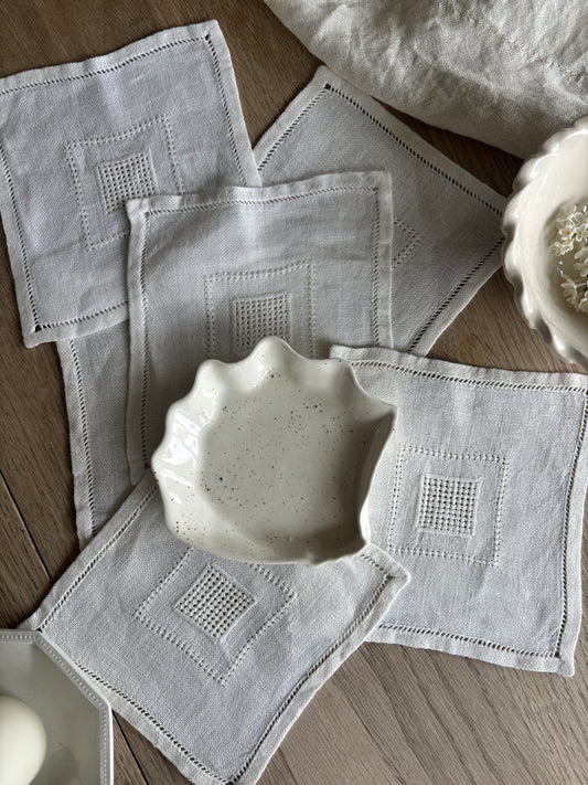 Broderet mellemlags servietter