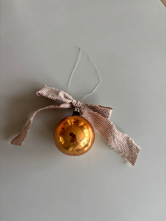 Vintage julekugler med sløjfe