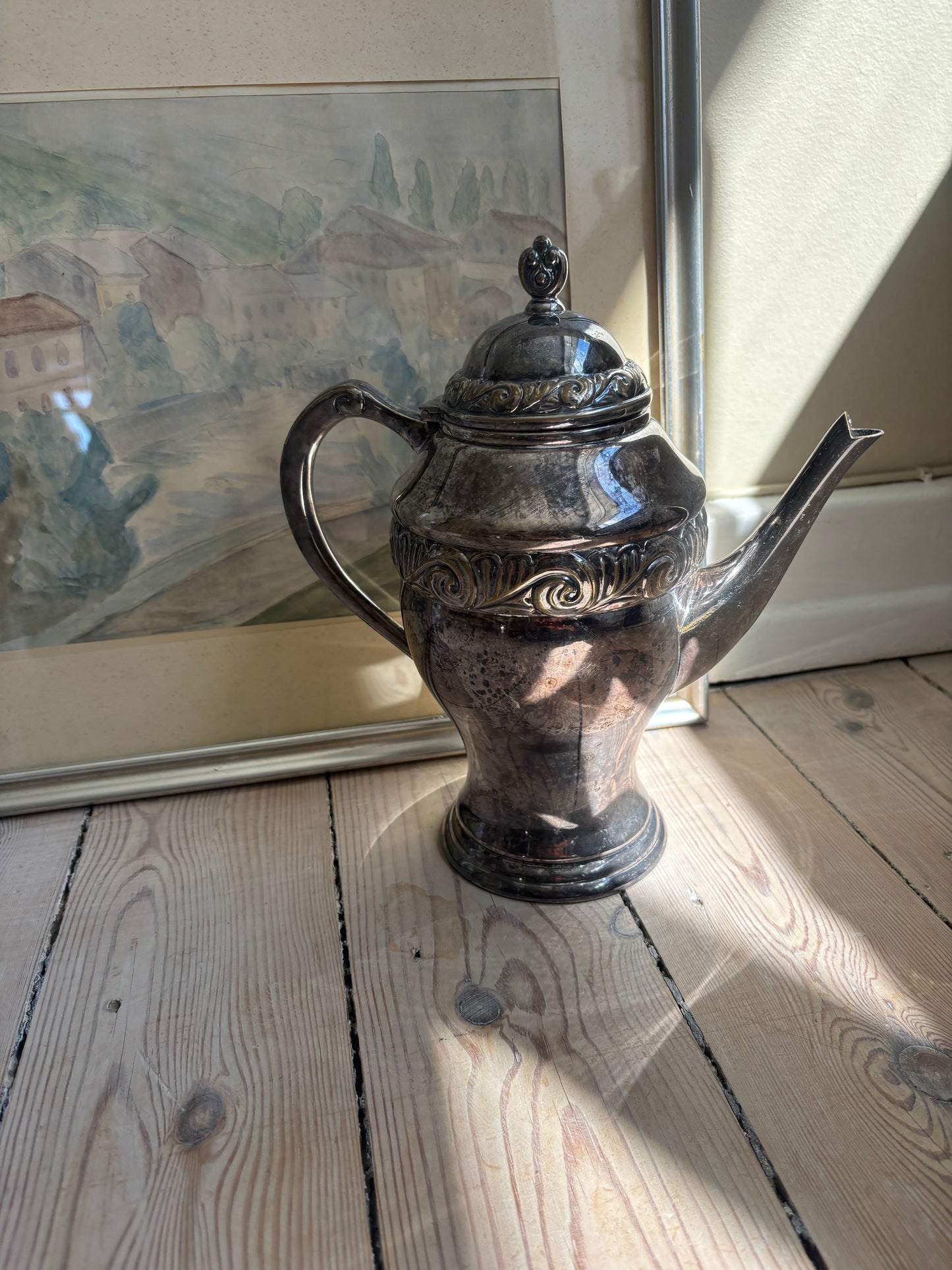 Vintage kande i pletsølv