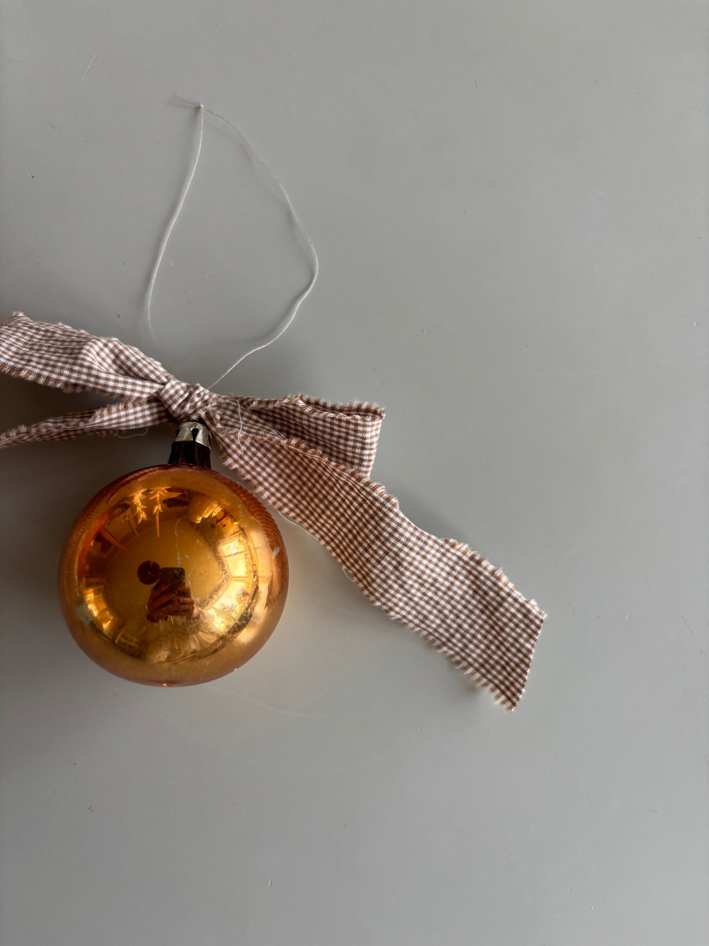 Vintage julekugler med sløjfe