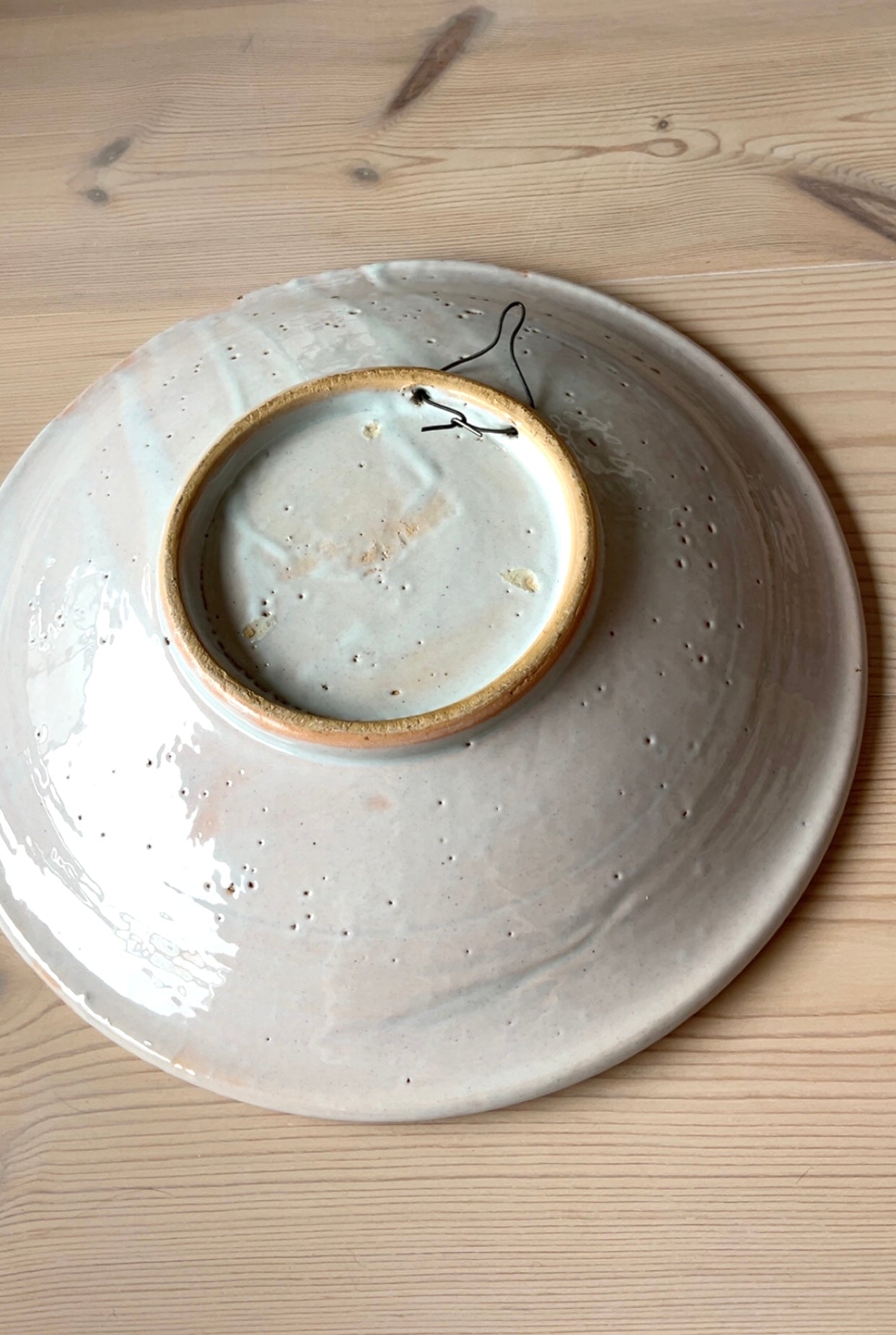 Stor spansk keramik platte