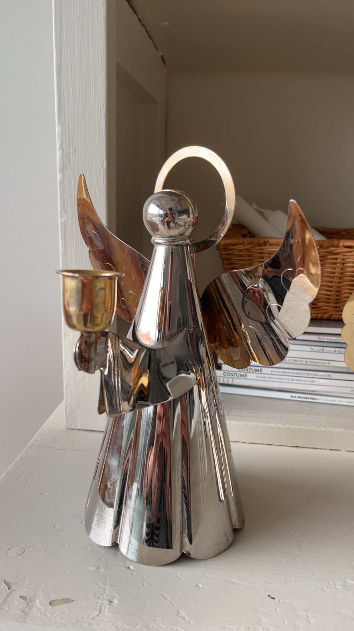 Juleengle lysestager