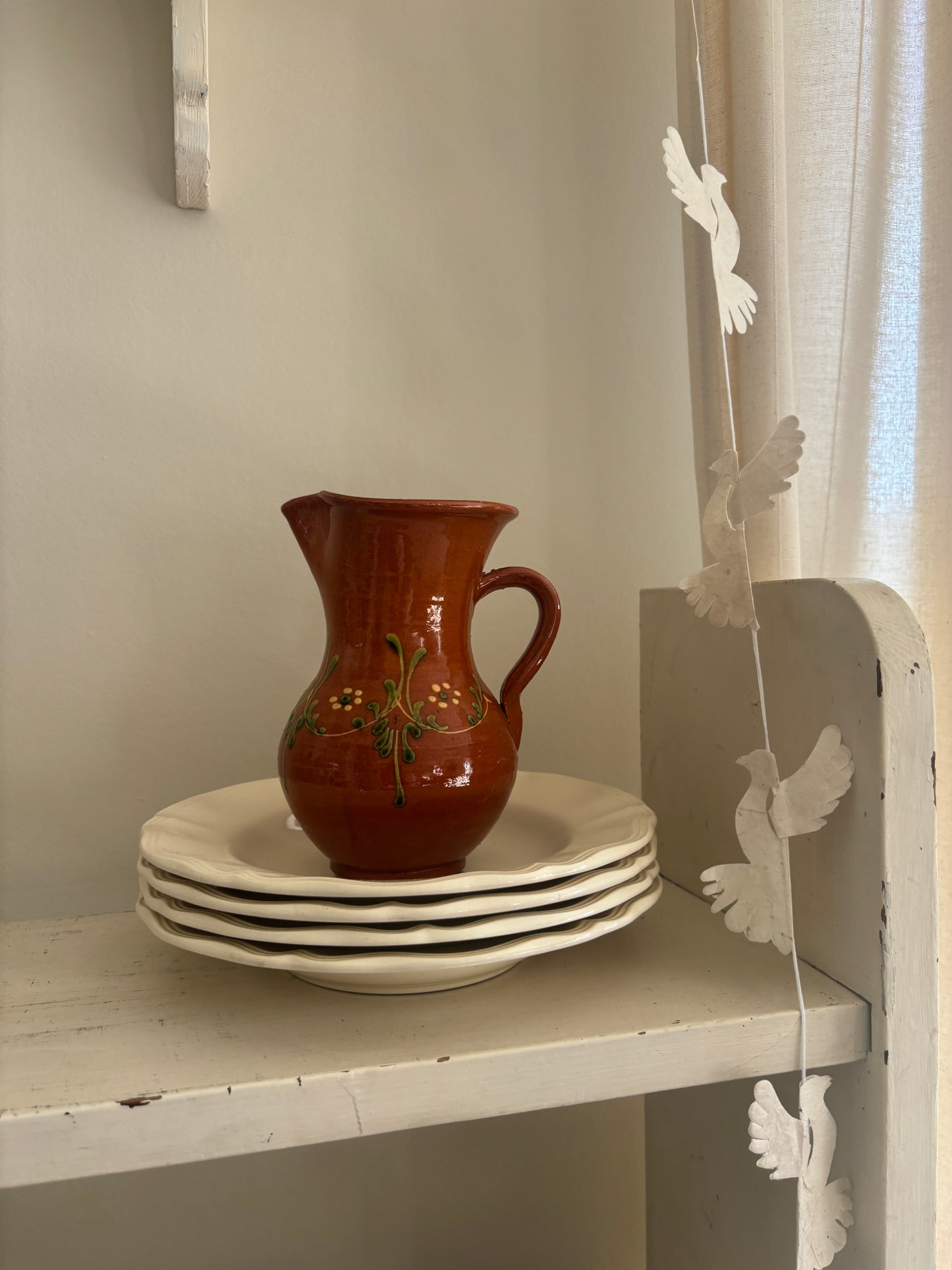 Keramik kande med blomster