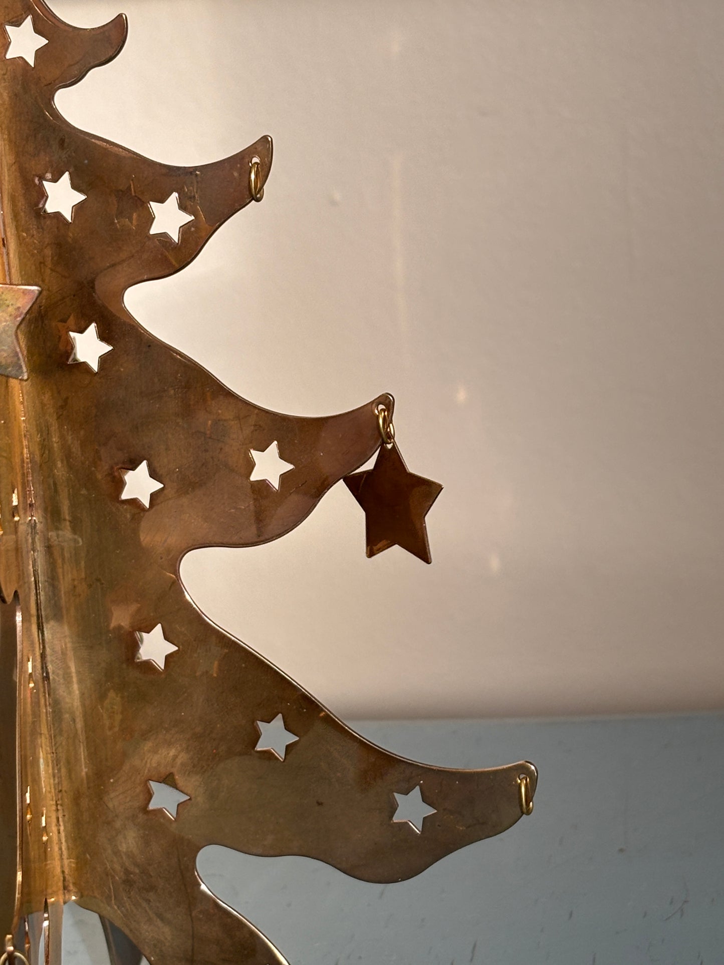 Smukt messing juletræ