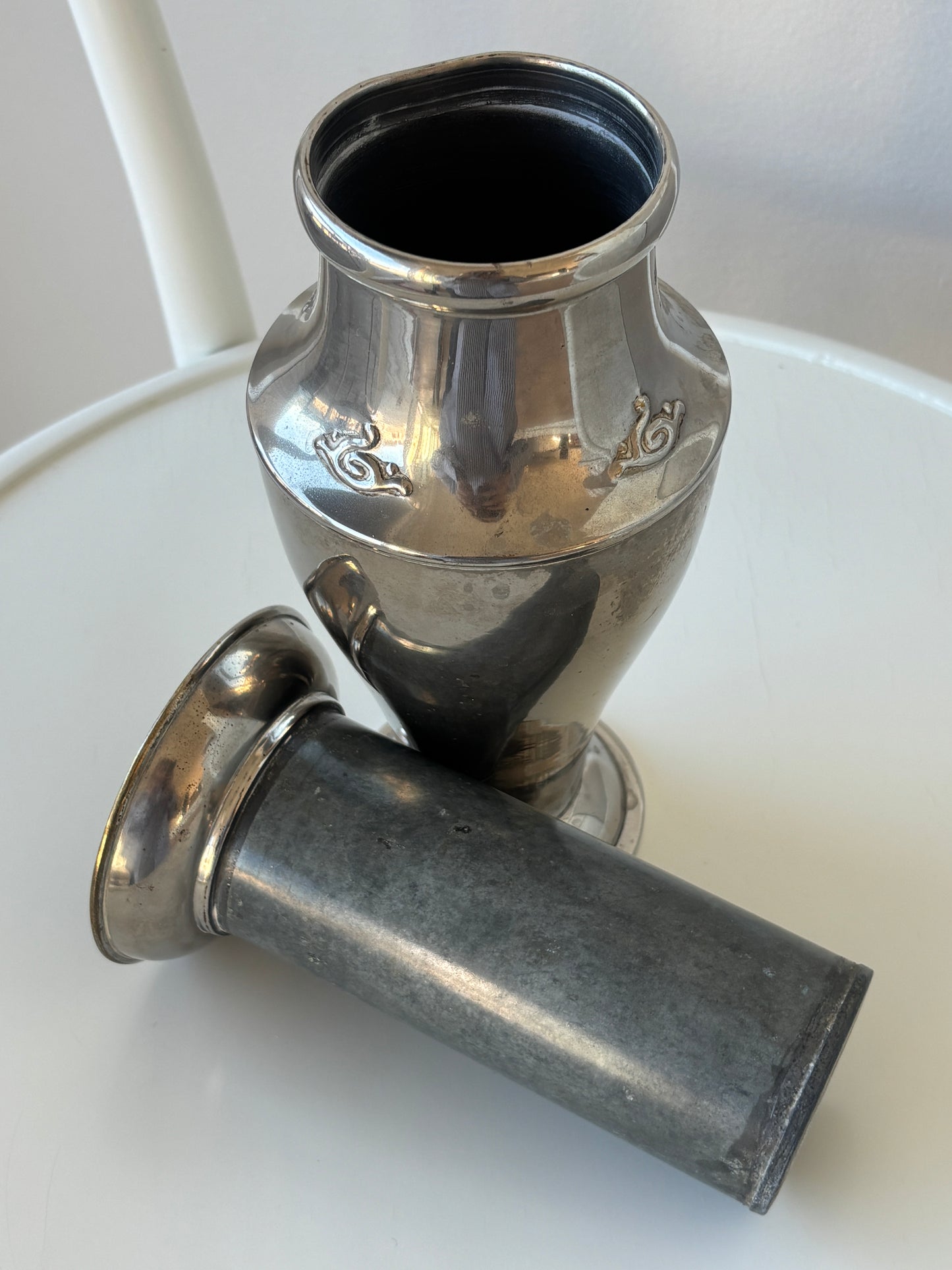 Vase i pletsølv