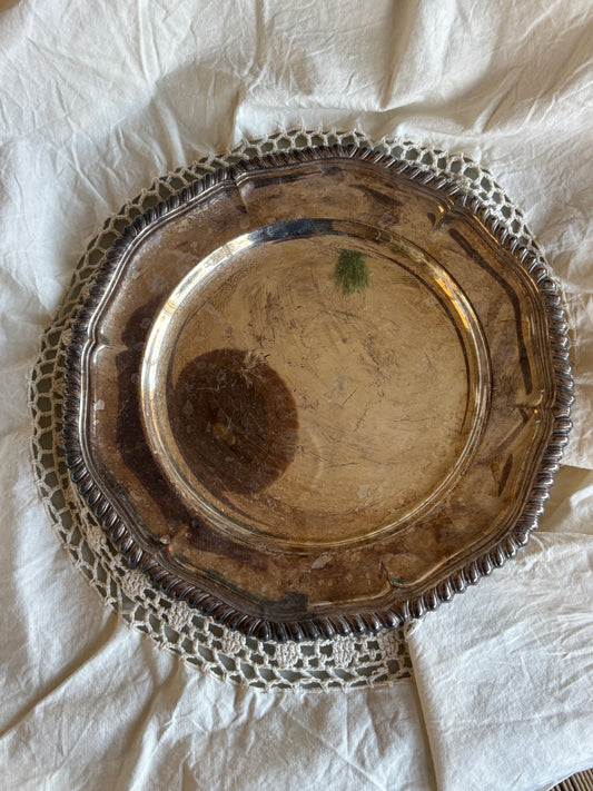 Rundt fad i pletsølv