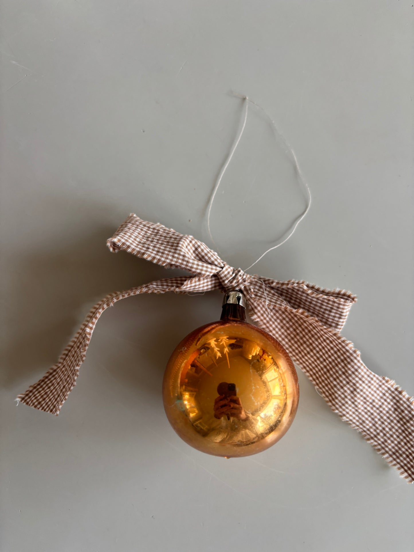 Vintage julekugler med sløjfe