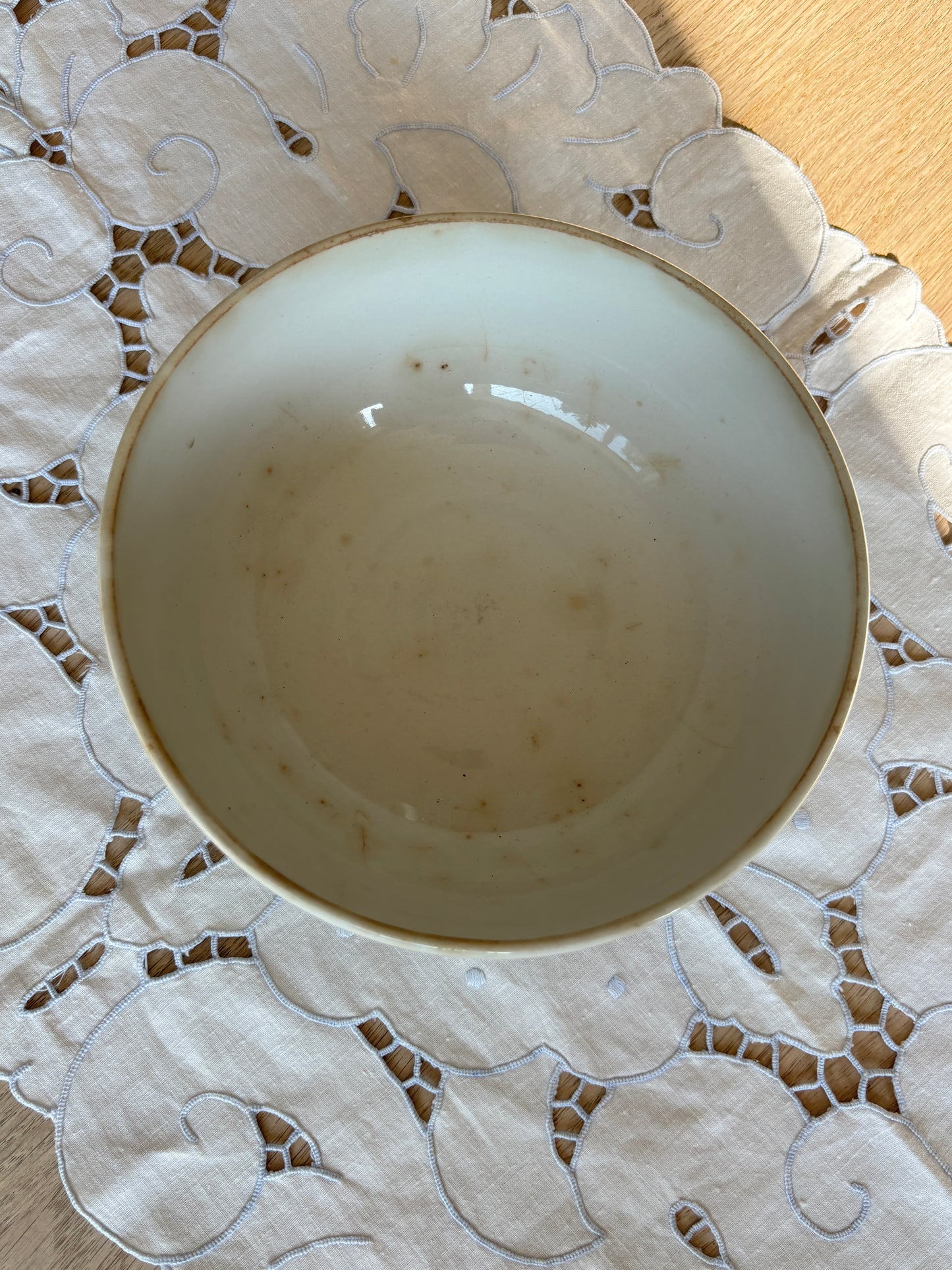 Fin gammel alumina skål