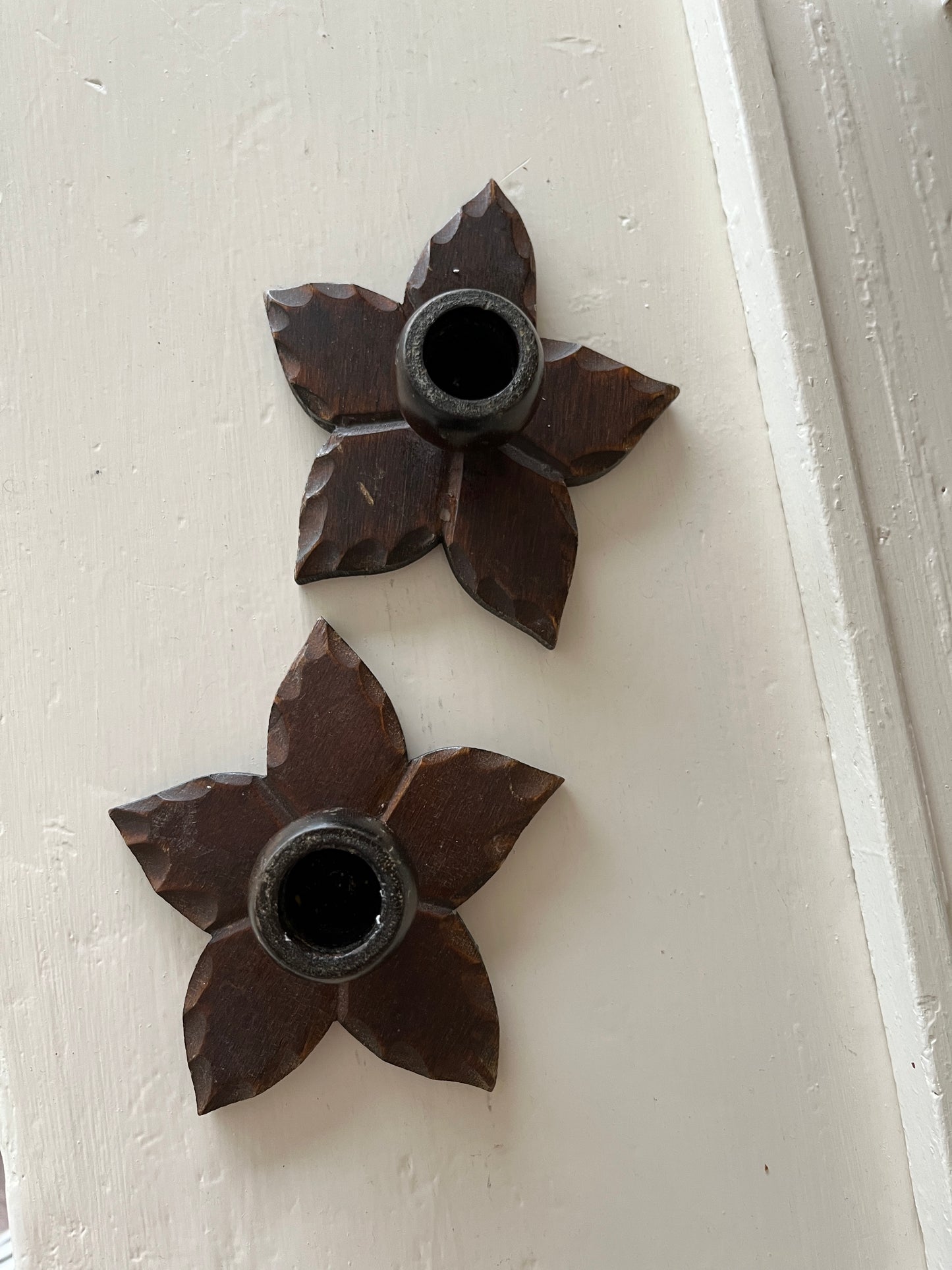 Træ lysestage, kronelys