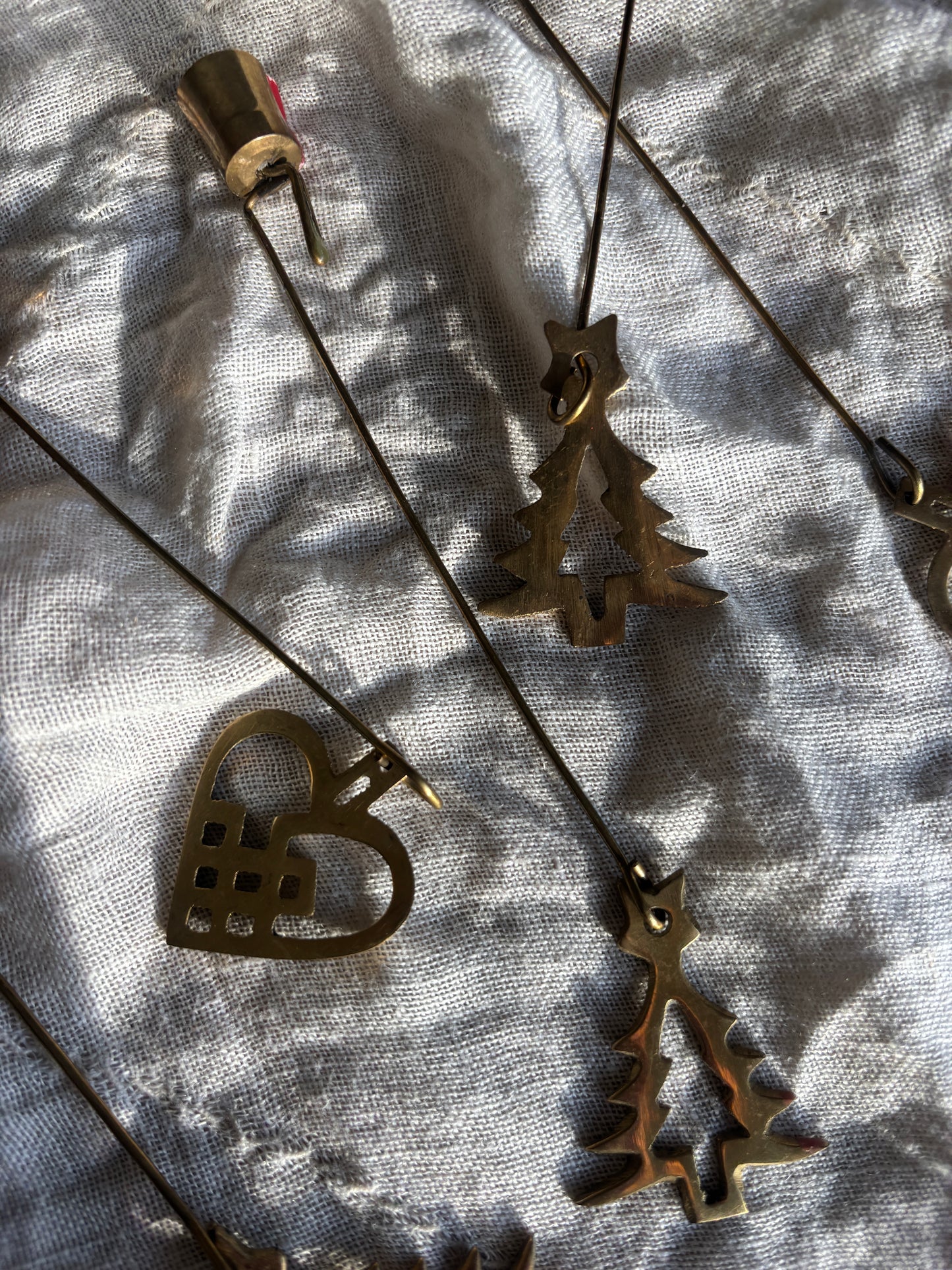 Juletræs ophæng i messing