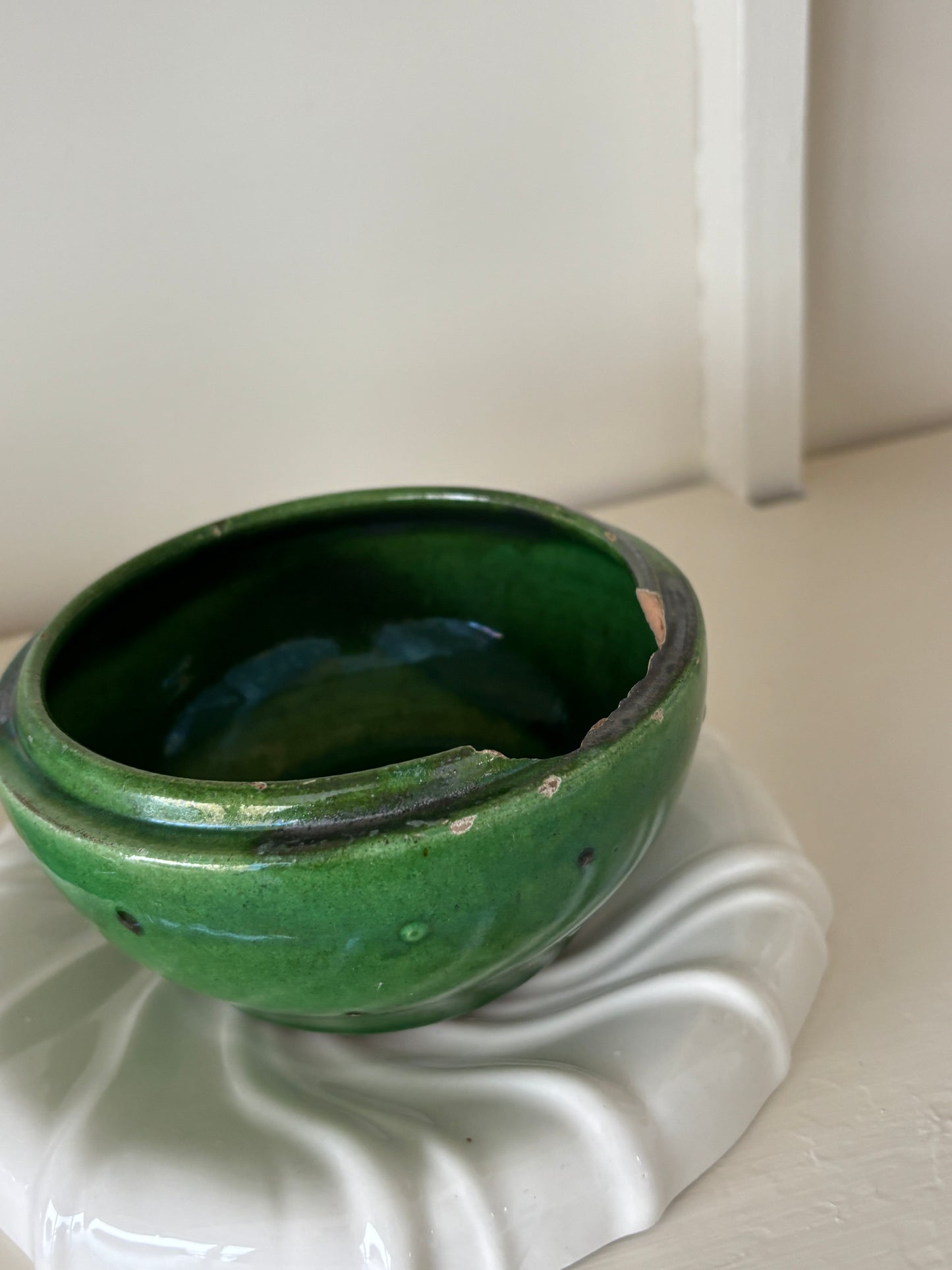 Keramik krukke med låg