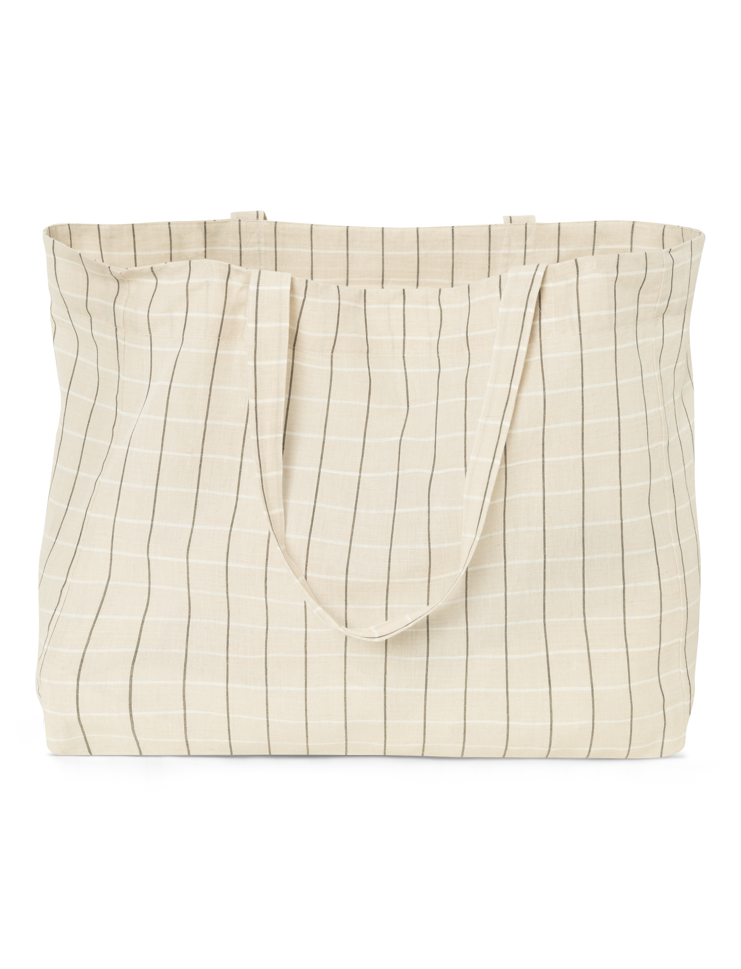 Hanna shopper, winther white check