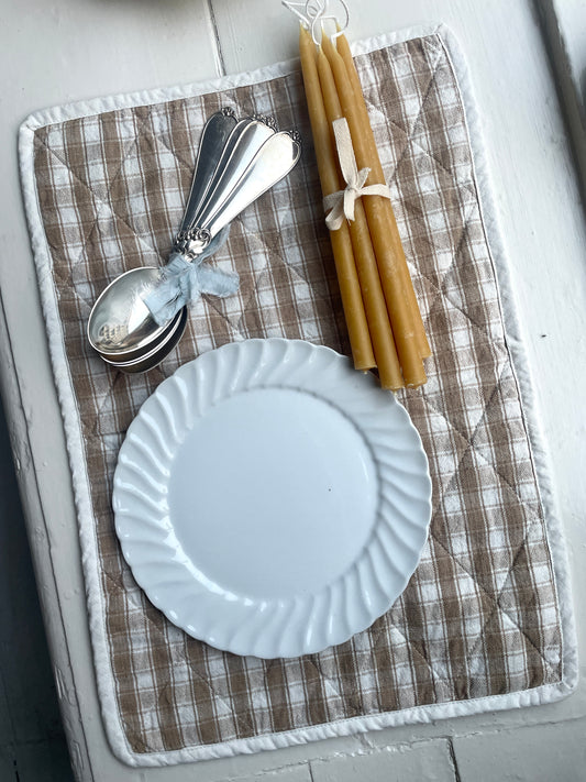 Checkered placemats