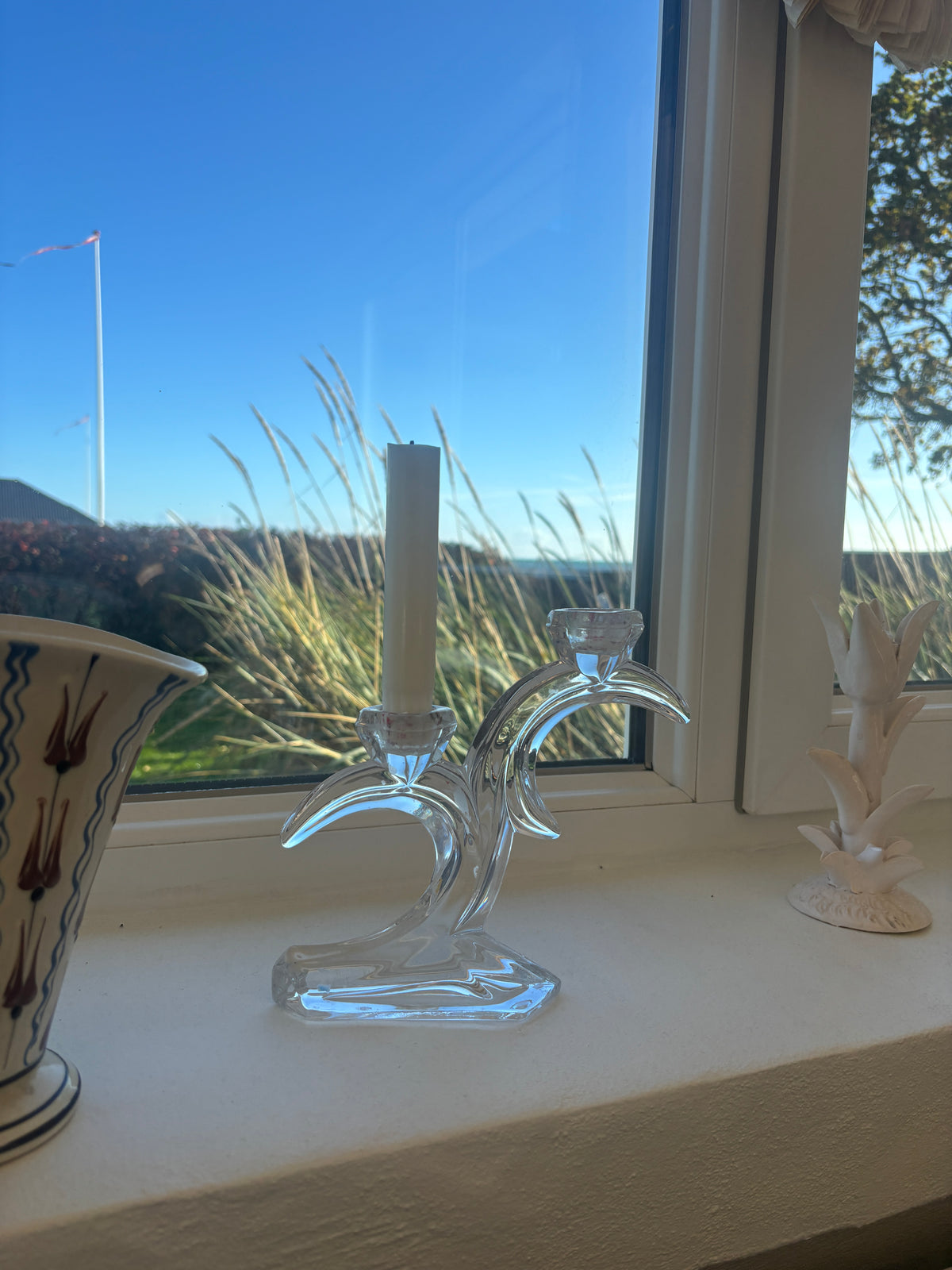 Glas lysestage