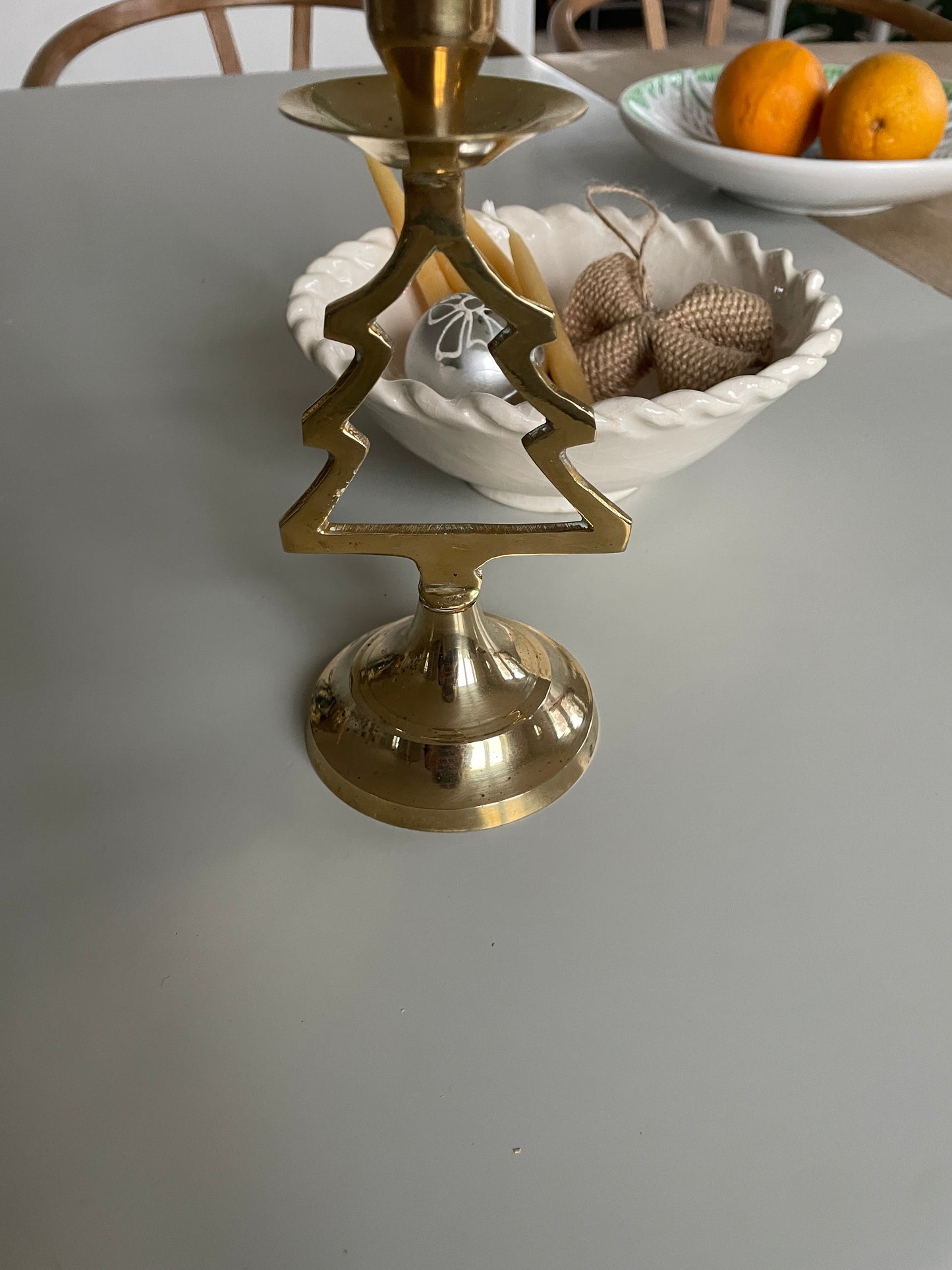 Brass stand for crown candle