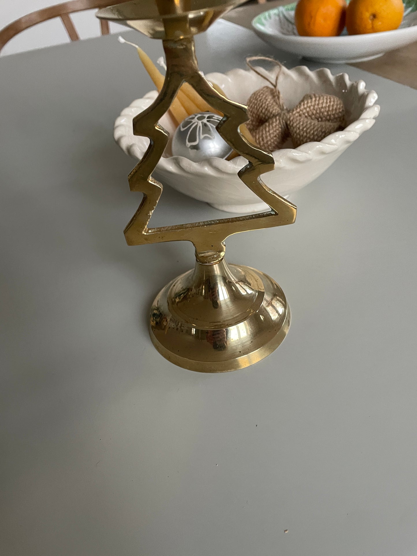 Brass stand for crown candle