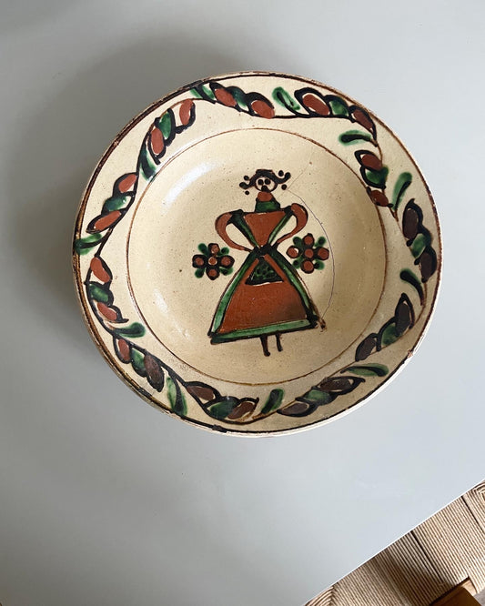 Beautiful old ceramic plate