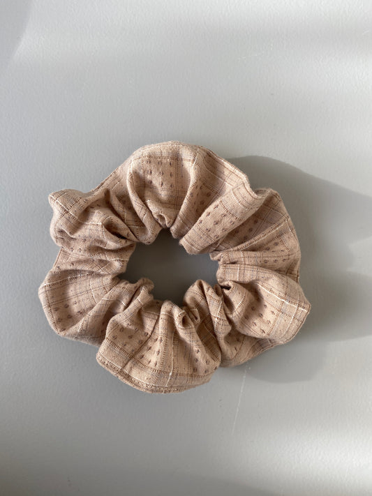 Scrunchie håndlavet beige